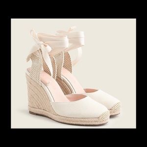 J. Crew cream colored espadrilles size 7.5
